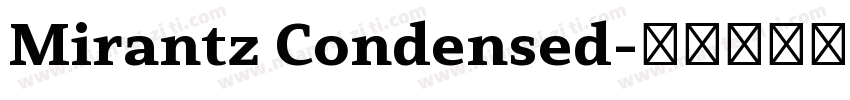 Mirantz Condensed字体转换
